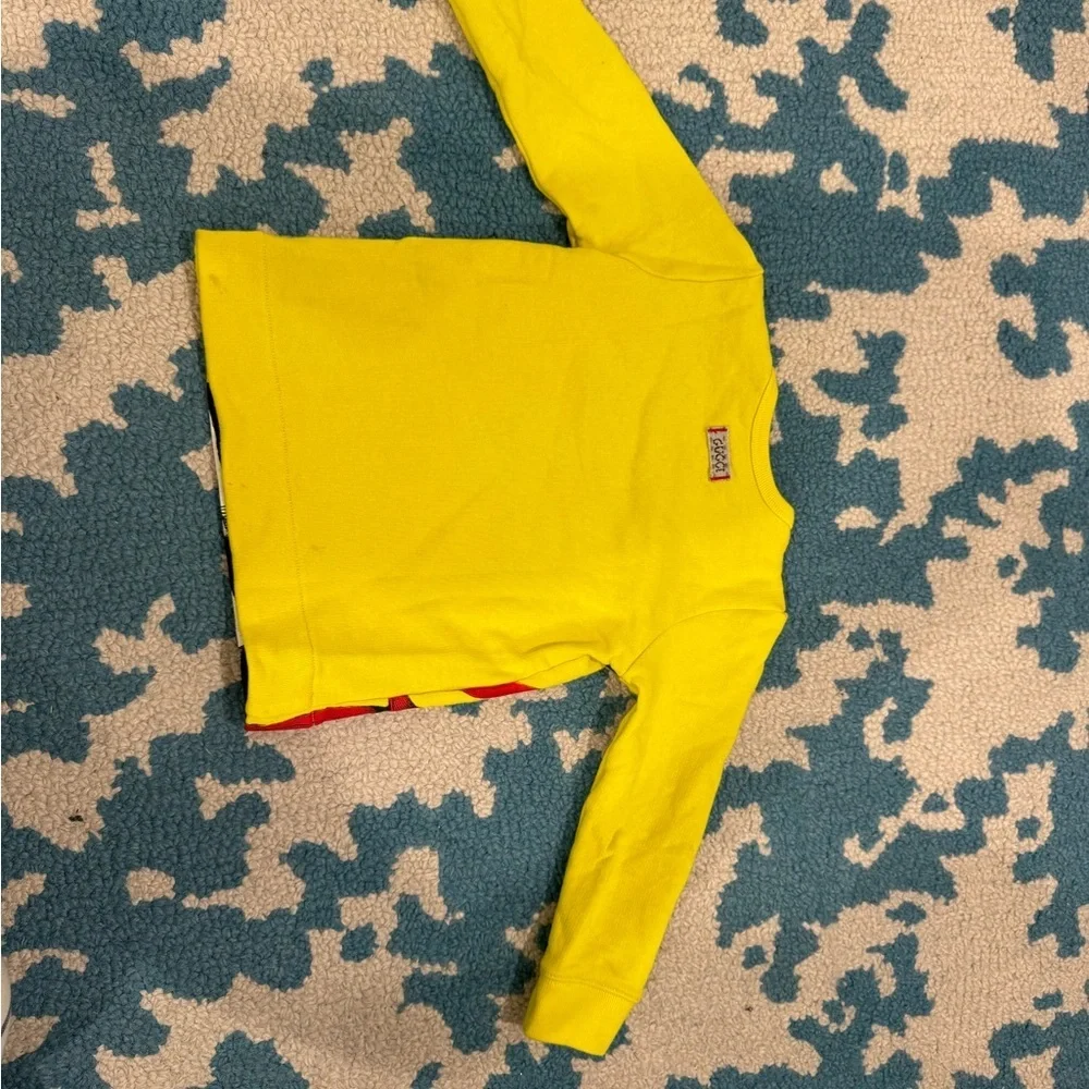 Gucci 18-24 Months Yellow and Black Cat Graphic Shirt